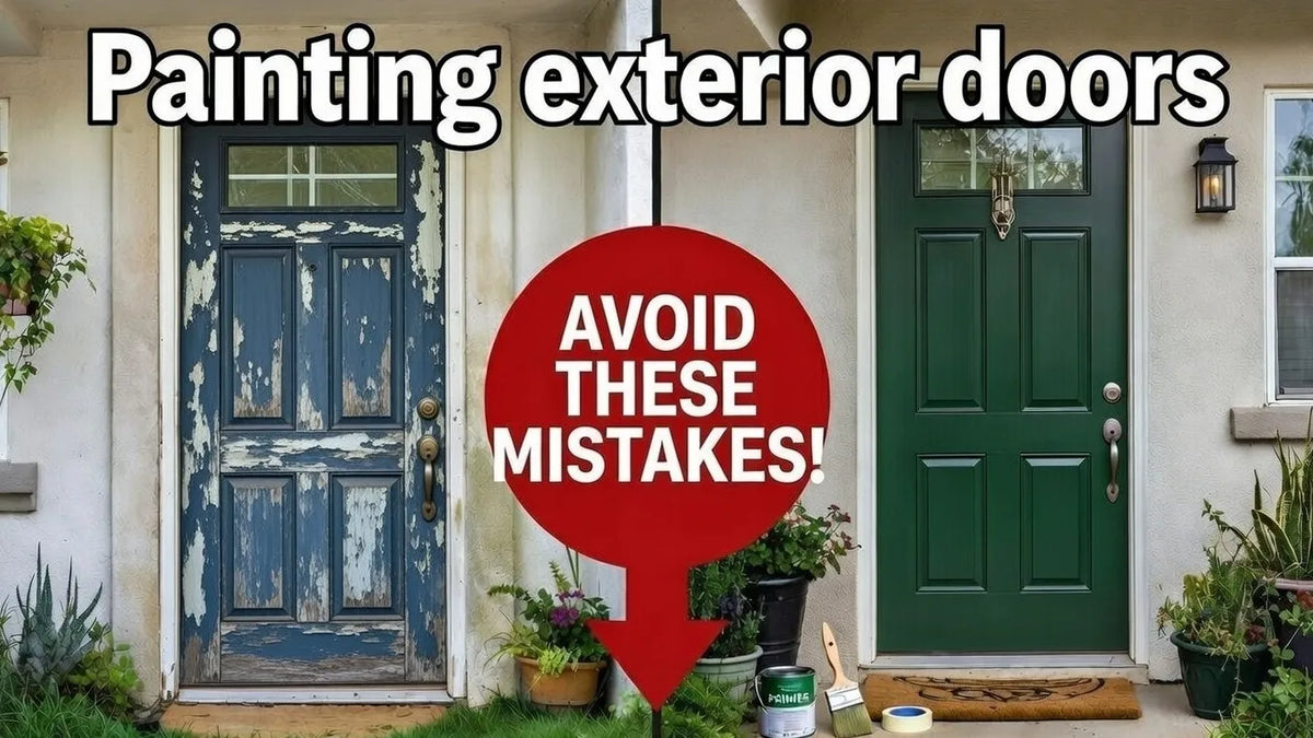 Painting exterior doors? Avoid these 7 common mistakes: Skipping prep, wrong paint, bad timing, and more. Get expert tips for adhesion and  weather resistance.