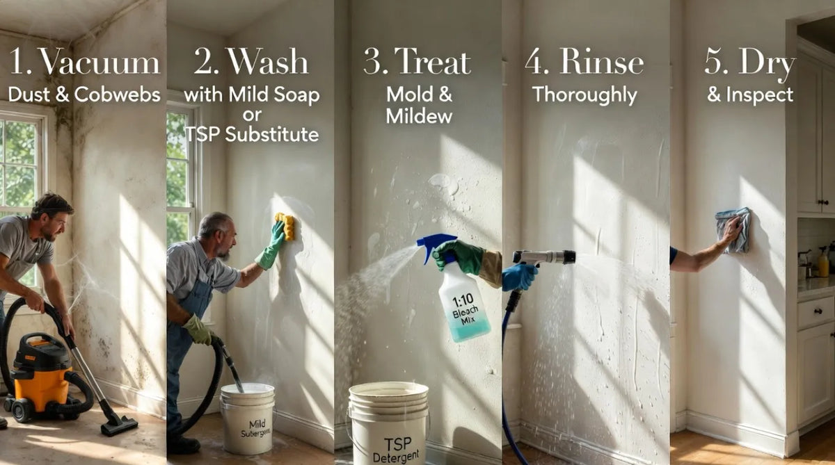 How to clean walls before painting: Complete Guide