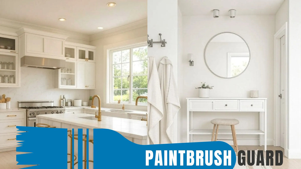 Brighten with eggshell off-white interior paint: gentle neutral for airy bedrooms & kitchens. Subtle warmth, easy-care sheen, modern uplift without starkness.