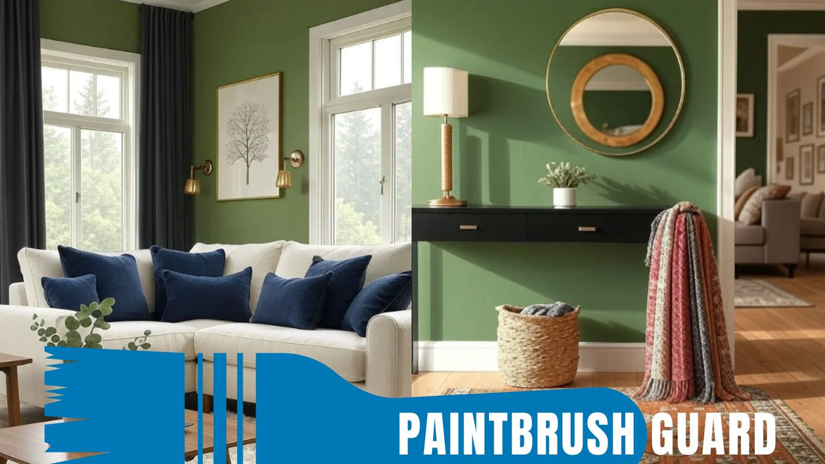 Luxury with forest green interior paint. Its deep, dramatic shade crafts elegant retreats in living rooms, dining areas & more, timeless sophistication awaits.