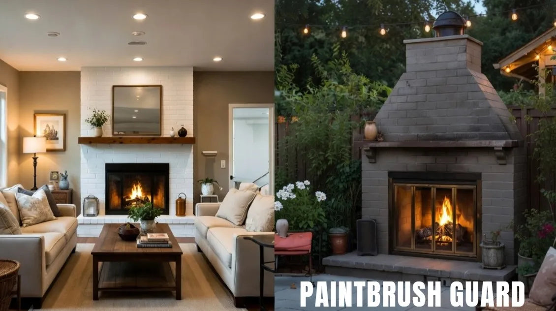 How to Paint Brick Fireplaces Inside and Outside