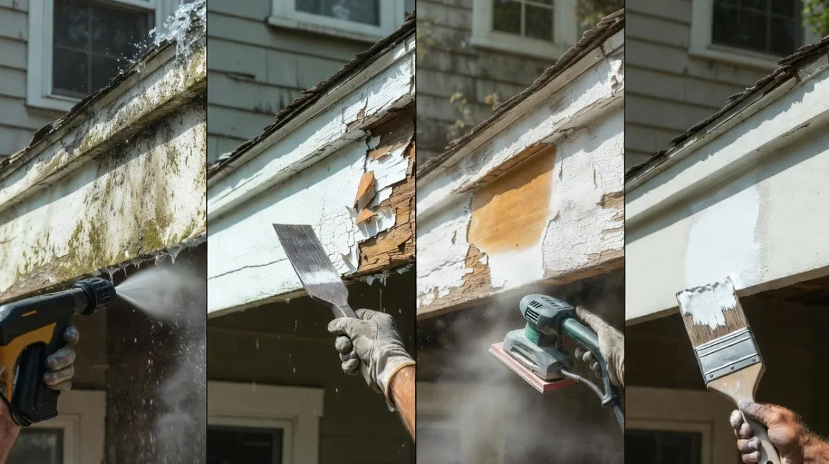 How to Prep Exterior Trim for Painting: Cleaning and Sanding
