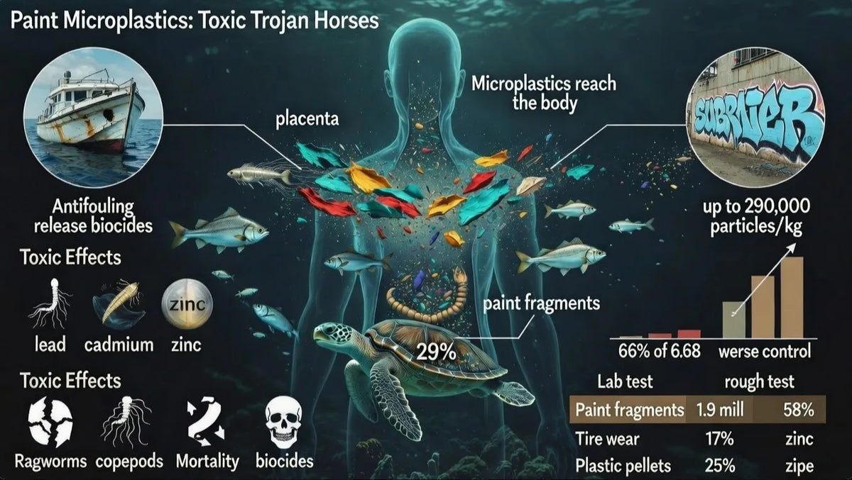 What Are the Risks of Paint Microplastics in the Environment?  Uncover the real threats to wildlife, ecosystems and human health with simple fixes that works.