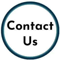 Circular button with 'Contact Us' text on a white background