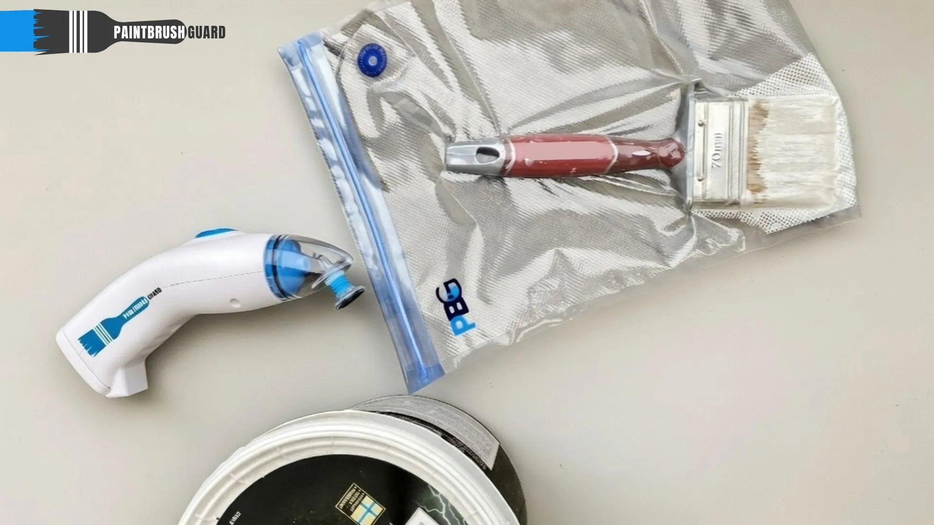 Skip paintbrush cleanup, eliminate cleaning chemicals and stop water waste with paintbrush vacuum storage for house painting.