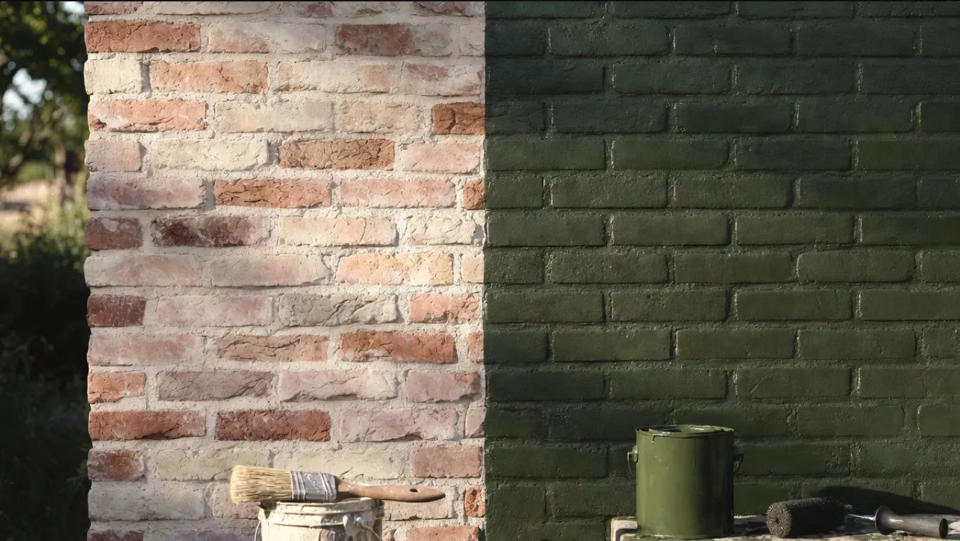 Detailed head-to-head comparison of limewash (translucent, breathable, rustic) vs. brick paint (opaque, customizable, durable). 