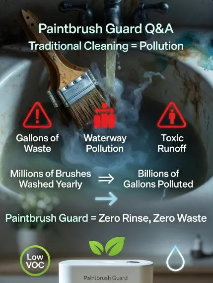 Q&A About Paint Pollution - The Truth About Paintbrush Cleaning