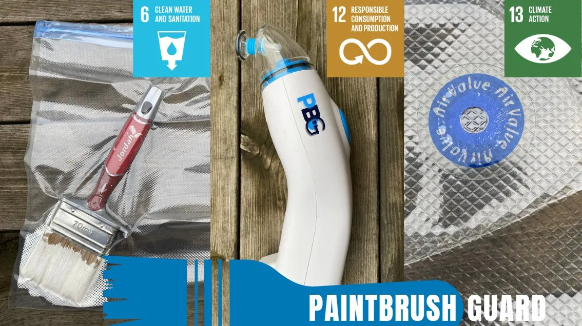Reduce water waste with paintbrush vacuum storage