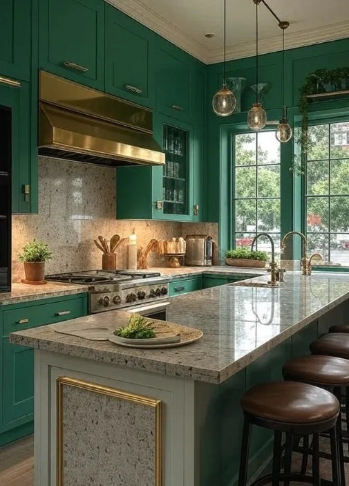 Jewel-Toned Majesty: Impact of Emerald Green Interior Paint