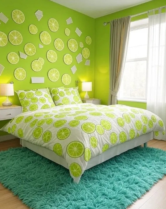 Zesty Vibes: The Playful Power of Lime Green Interior Paint