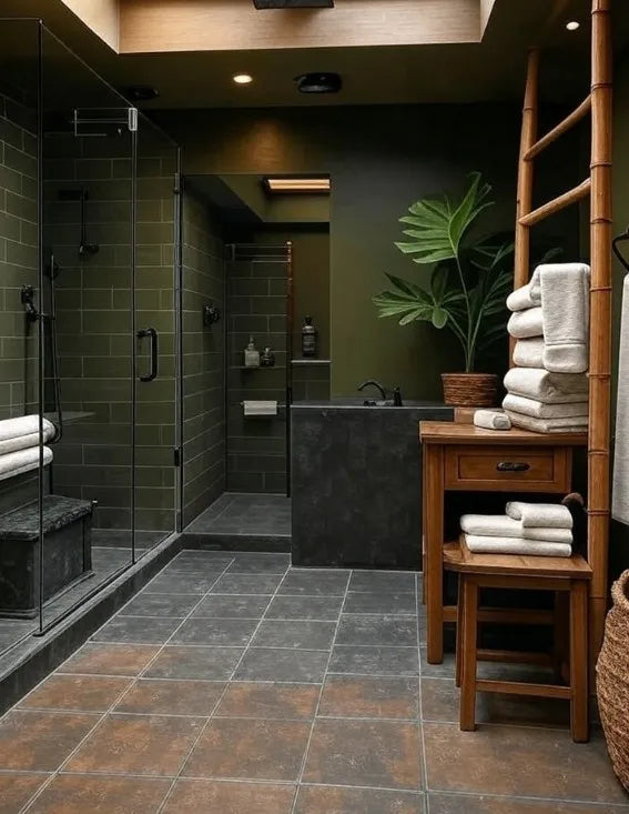 The Calming Influence of Green Grey Interior Paint